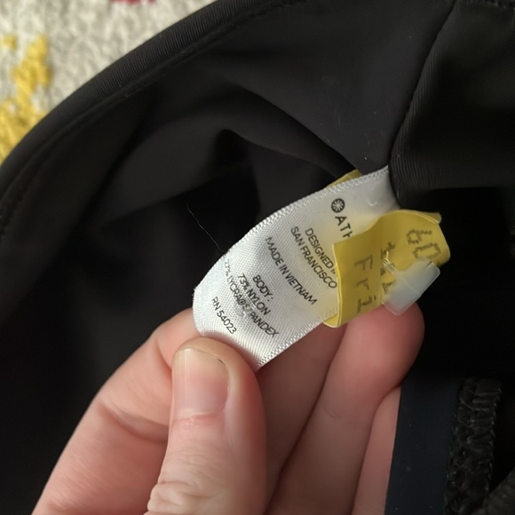 ATHLETA STELLAR TIGHTS LEGGINGS BLUE NAVY SIZE LARGE - Picture 3 of 6